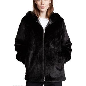HELMUT LANG Oversized Faux Mink Bomber NWT [Med]